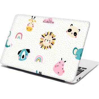 samolepka Sablio Samolepka na notebook Hroch, zebra a slunce - 29x20 cm