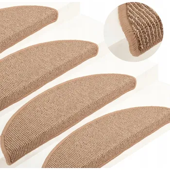 Nášlap na schod Univerzální schodové Podložky VidaXL , délka 56 cm, tloušťka 1 mm