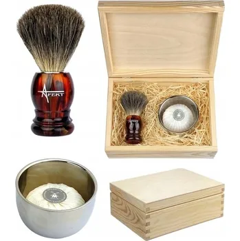 SADA NA HOLENÍ JEZVEČÍ ŠTĚTKA MÝDLO MISKA