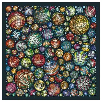 Puzzle CURIOSI Čtvercové puzzle Palapeli: Barevné kuličky 248 dílků