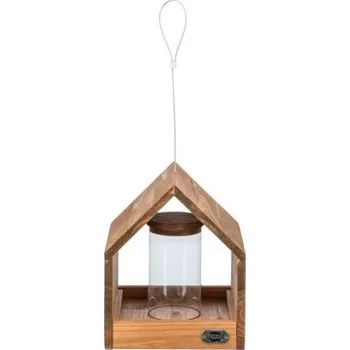 Pro ptáka Krmítko pro venkovní ptactvo TRIXIE domek se silem hnědé 20x24x20cm