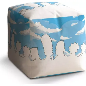 Taburet Sablio Taburet Cube Cartoon 1: 40x40x40 cm