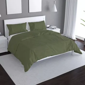 Povlečení Sablio Povlečení Vojenská zelená - 140x220 / 90x70