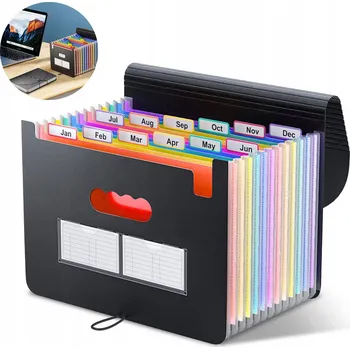 Aktovka na dokumenty ORGANIZÉR - FASCÍKL NA DOKUMENTY A4, SKLÁDACÍ, 13 PŘIHRÁDEK