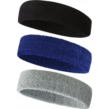 Čelenka SADA 3x ČELENKA do VLASŮ na BĚH, TENIS, SPORTOVNÍ UNISEX