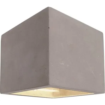 Nástěnné svítidlo LIGHT IMPRESSIONS Kapego nástěnné přisazené svítidlo Cube 230V G9 1x max. 25W 115 mm šedá - LIGHT IMPRESSIONS IMPR 341183