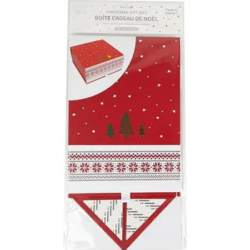 Vánoční dekorace CMP Vánoční dárková krabička 25 × 25 × 12 cm