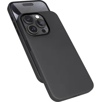 Pouzdro na mobilní telefon Zadní kožený kryt Epico Mag+pro Apple iPhone 15 Pro, černá
