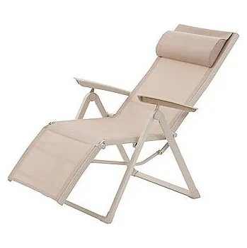 DEOKORK Hliníkové křeslo relaxační MALTA (ivory)