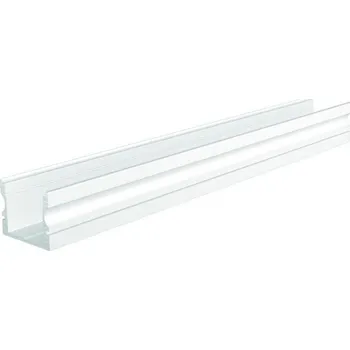 LED páska LIGHT IMPRESSIONS AU-02-12 vysoký U-profil pro 12 - 13,3 mm LED pásek matná bílá - LIGHT IMPRESSIONS IMPR 970145