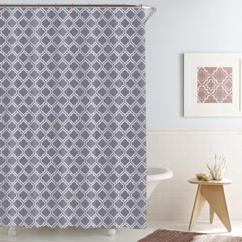 Sprchový závěs Vanový závěs DOMOLETTI GS-008, šedý, 180×180 cm