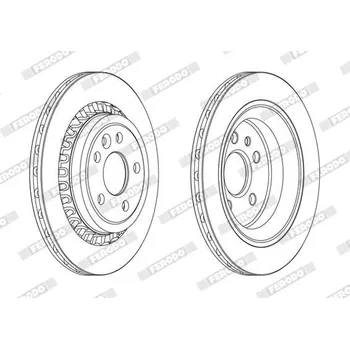 Brzdový kotouč Brzdový kotouč FERODO DDF1802C