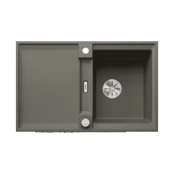 Granitový dřez Blanco ADIRA 45 S-F Silgranit šedá vulkán oboustranné provedení s excentrem - 527596