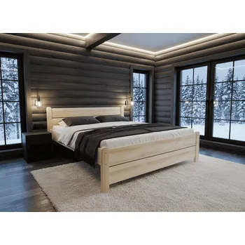 Postel Interier-Stejskal | Postel z masivu borovice SUPRA - Barva Borovice lakovaná, Rozměry postele 80x200