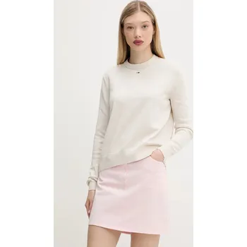 Pánský svetr Bavlněný svetr Tommy Jeans DW0DW20159 béžová 01B, vel. XL