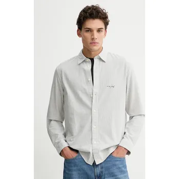 Pánská košile Bavlněná košile Marc O'Polo pánská, bílá barva, regular, s klasickým límcem, 5000007660 00X, vel. XL