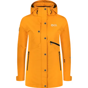 Žlutá dámská zimní a lyžařská bunda SLEDDING - 38