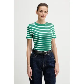 Pánské oblečení Bavlněné tričko Tommy Hilfiger WW0WW40587. zelená 76X, vel. XL