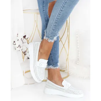 Dámské mokasíny Cathay moda Mokasíny na klínku 2119-2WH Velikost: 39