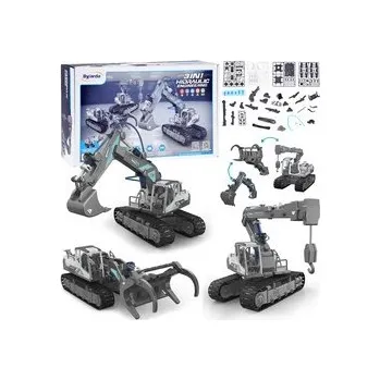 autíčko Sada 3v1 postav Stavební Stroje Bagr Jeřáb Nakladač 168ks ZA5013 univerzální