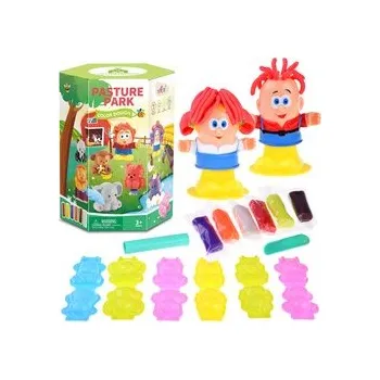 Výtvarná sada Kreativní sada plastová hmota 6 barev forem na zvířata ZA4651 univerzální