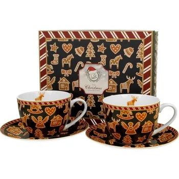 Gingerbread Navy – sada 2 šálků na cappuccino (Vánoční kolekce)