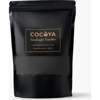 Svíčka Černá sypaná svíčka – sypaný vosk 500g + 30 knotů