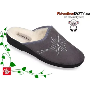 Dámské pantofle Dámské pohodlné pantofle s kožíškem Mjartan 8057