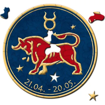 Puzzle CURIOSI Kulaté puzzle Zvěrokruh: Býk 33 dílků