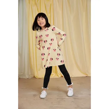 Dívčí oblečení Dívčí šaty Mini Rodini Doggies 26150103 žlutá 10X, vel. 80-86