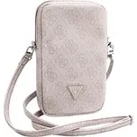 Guess PU 4G Triangle Logo Wallet Phone Bag Zipper Pink