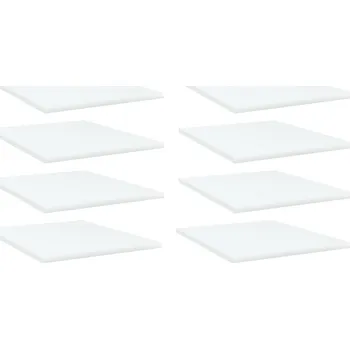 police Police na knihy 4 ks bílé 100 x 20 x 1,5 cm kompozitní dřevo