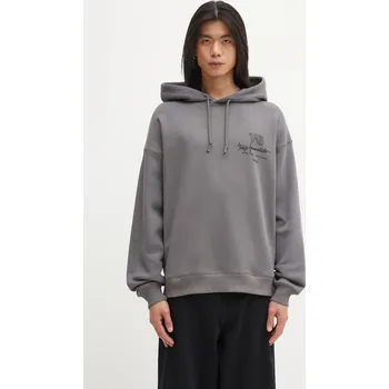 Pánská mikina Bavlněná mikina Y-3 M MERCH HODDIE, XL, šedá, 90X