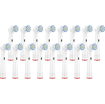 Náhradní hlavice k elektrickému kartáčku KOMA NK16 - Sada 16ks náhradních hlavic kompatibilních s kartáčky Braun Oral-B Sensi Ultrathin