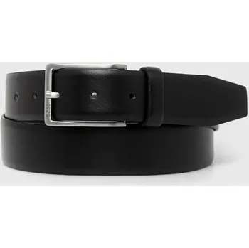 Opasek Kožený pásek BOSS Erman-L_Sz35 pánský, černá barva, 50491834 99X, vel. 100