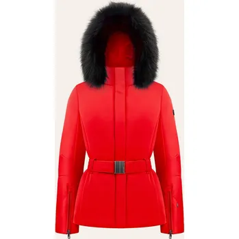 Poivre Blanc lyžařská bunda s kožešinou EMILY-WO STRETCH SKI JACKET 2025/2026 Červená L Dámské