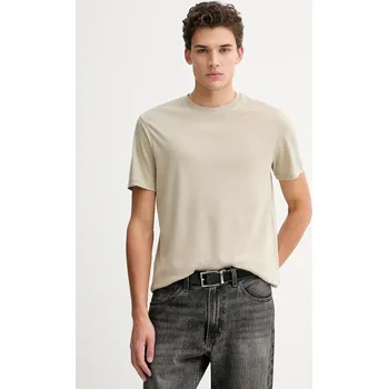 Pánské oblečení Bavlněné tričko Calvin Klein LV04LB275G béžová 08X, vel. L