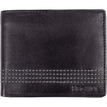 Peněženka Segali 55566 pánská kožená peněženka černá