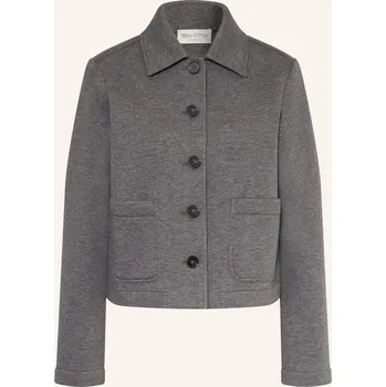 Dámský blejzr Marc O'polo Dámská Krabicová Bunda Z Jersey, šedá, 32