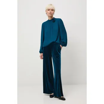 Dámské kalhoty Kalhoty Medicine dámské, zelená barva, široké, medium waist RW25-SPDA03 67X, vel. XL