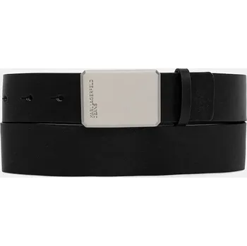 Opasek Kožený pásek Karl Lagerfeld Jeans pánský, černá barva, B1M33066 99X, vel. 95