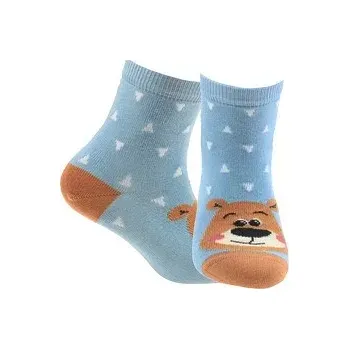 Chlapecké vzorované ponožky Wola U24.P01;W24.P01 21-26 námořnictvo b6r 21-23