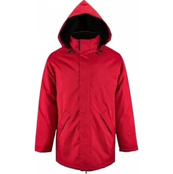Pánská větrovka Unisex větrovka Sol's Robyn s polstrovanou podšívkou Barva: červená, Velikost: XL L02109