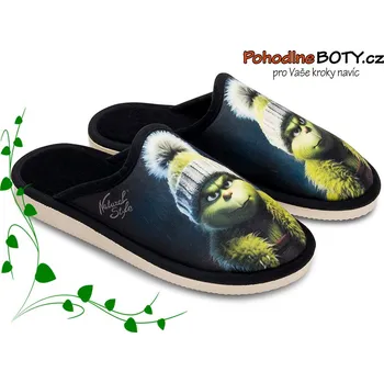 Dámská zdravotní obuv Natural Styl - Meteor Domácí pantofle Natural Style s měkkou stélkou grinch