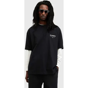 Pánské tričko Bavlněné tričko AllSaints UNDERGROUND M071PB černá 99X, vel. XS