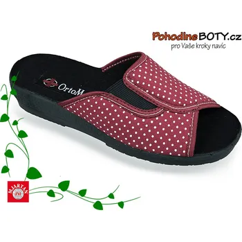 Dámské pantofle Dámská domácí obuv pantofel 545-LC38 Mjartan (Klínek otevřená špice)