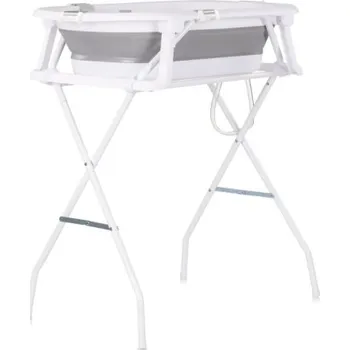 Koupání kojence CHIPOLINO Vanička s podložkou a stojanem Malibu Grey 167813