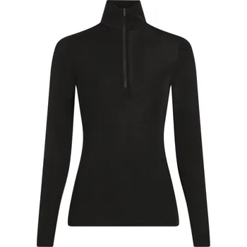 Tričko s dlouhým rukávem a půl zipem dámské ICEBREAKER W 175 Everyday LS Half Zip BLACK - M