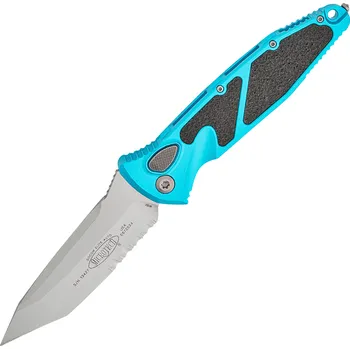 kapesní nůž Microtech Socom Elite® Auto T/E Turquoise Stonewash Partial Serrated 161A-11TQ
