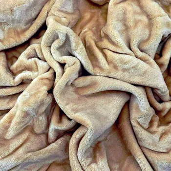 Prostěradlo Mikroplyšové prostěradlo 180x200 - béžové